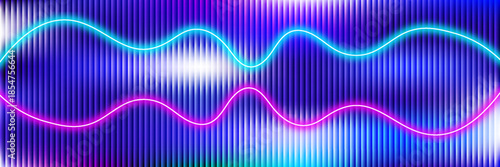 Trendy abstract transparent glass texture with noise effect in blue gradient tone. ideal for banner, web design, technology, presentation and creative fashion