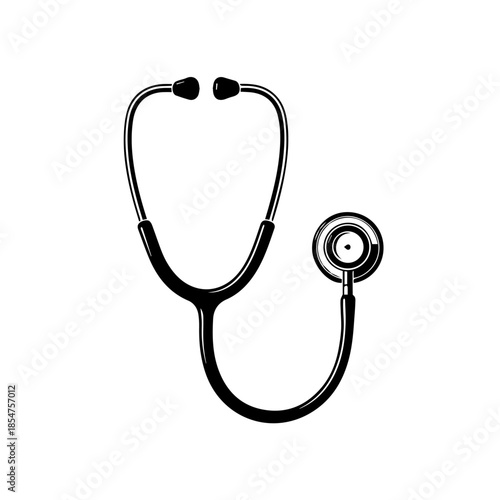Medical stethoscope illustration