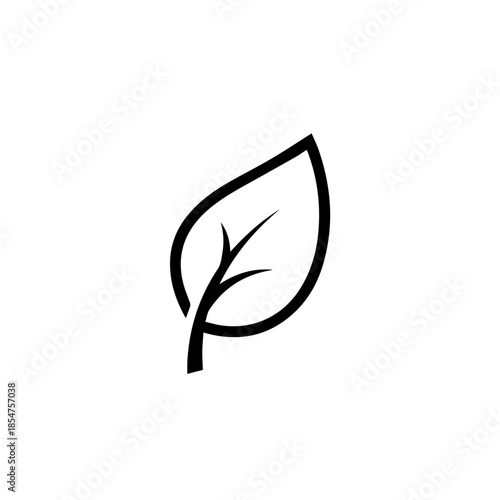 Simple leaf icon