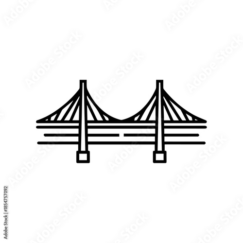 Iconic cable-stayed bridge