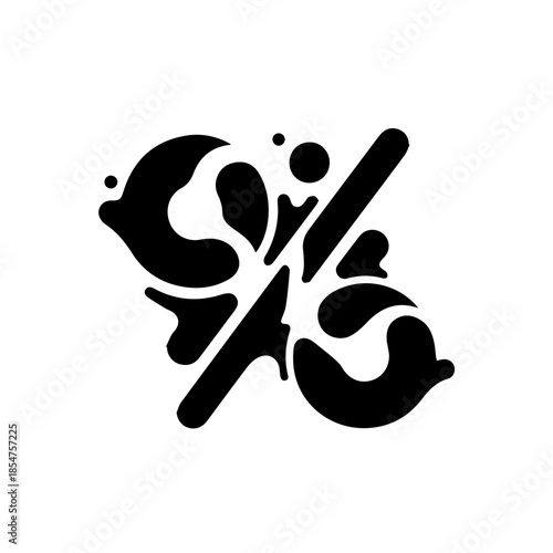 Abstract black and white design