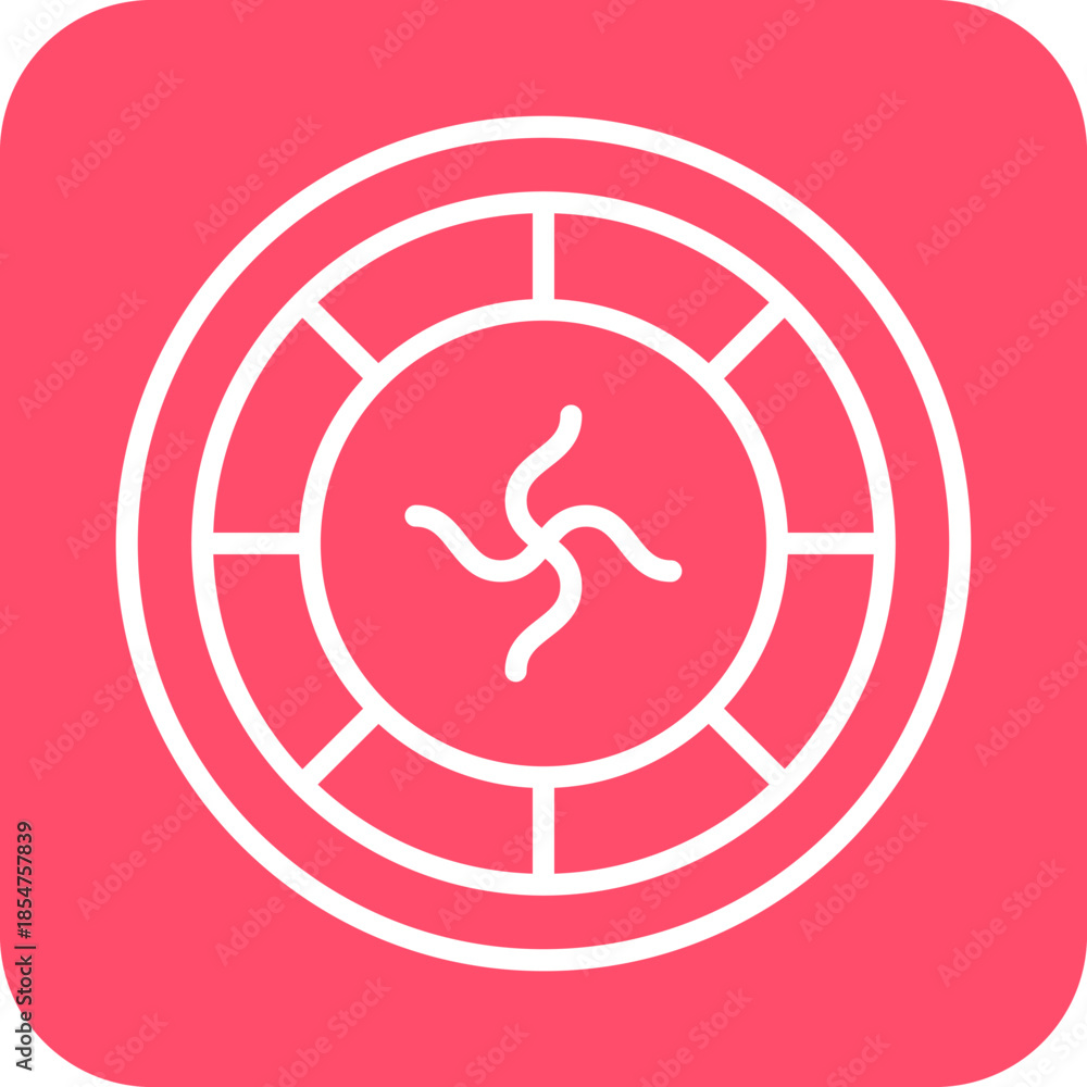 Fototapeta premium French Roulette icon style