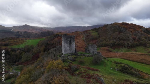 Dolwyddelan Castle: Aerial Snowdonia Highlands