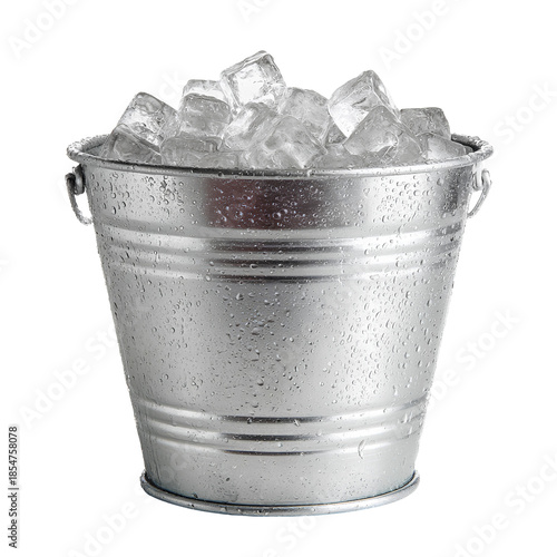 a bucket full of ice