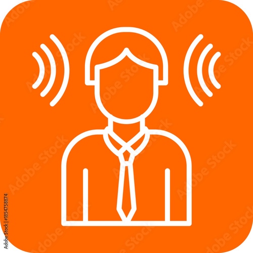 Hearing voices icon style