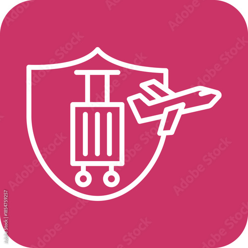 Travel Insurance icon style