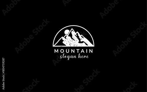 mountain-universal-creative-premium-symbol-vector-sign-icon-logo-vector-illustration-black-background-white-logo