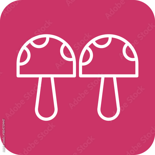 Mushrooms icon style
