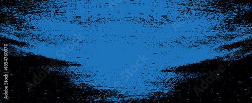Blue and black grunge. Distress overlay texture. Abstract surface dust and rough dirty wall background concept. Worn, torn, weathered effect. Vector illustration