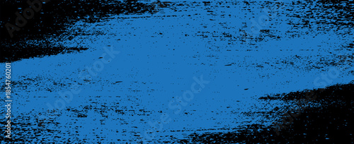 Blue and black grunge. Distress overlay texture. Abstract surface dust and rough dirty wall background concept. Worn, torn, weathered effect. Vector