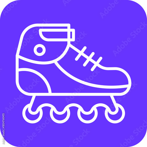 Rollerblades icon style