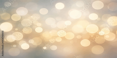 Shiny golden bokeh background featuring bright glowing lights and blurred yellow glitter circles for a festive Christmas holiday celebration decoration