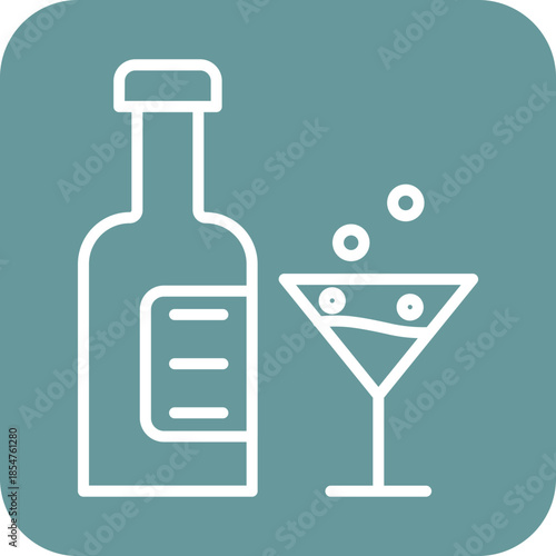 Alcoholic icon style