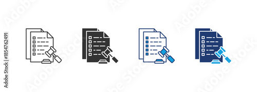 Compliance Icon Set Multiple Style Collection