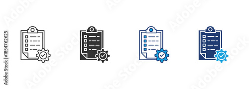 Protocols Icon Set Multiple Style Collection