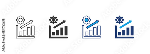 Performance Icon Set Multiple Style Collection