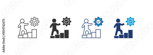 Improvement Icon Set Multiple Style Collection