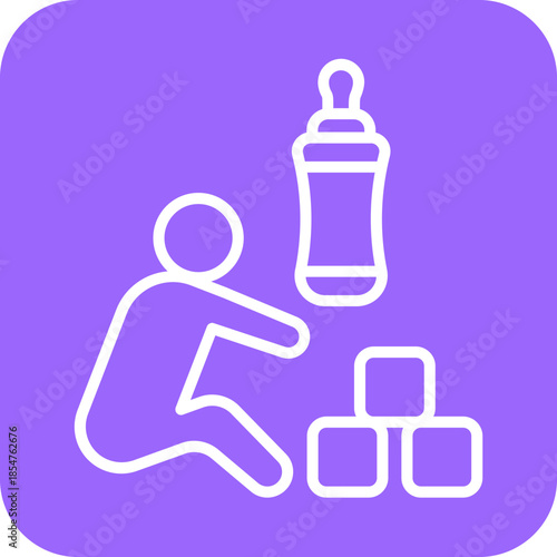 Babysitting icon style
