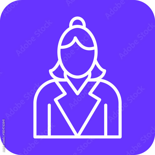 Female Teacher icon style