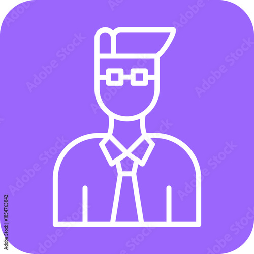 Male Teacher icon style