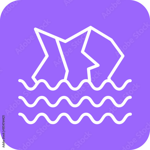 Glaciers icon style