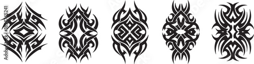 Five unique tribal tattoo designs, intricate black tribal artwork for inspiration