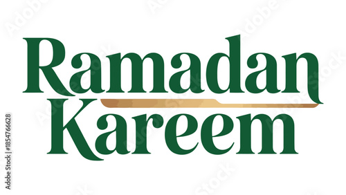 Ramadan Kareem greeting: The image embodies the spirit of Ramadan Kareem with its elegant typography. Its design is perfect for conveying wishes and celebrating the holy month.