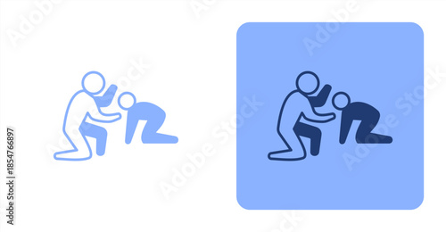 Drive Mixed , Two-tone color and contrasting background icon illustration