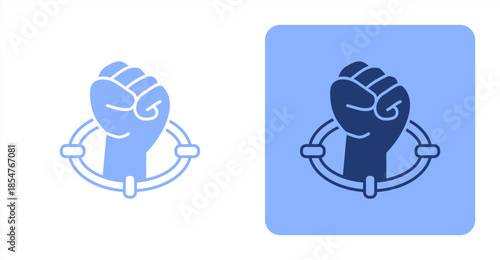 Focus Mixed , Two-tone color and contrasting background icon illustration