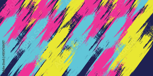 Bright grunge texture abstract background with neon pink brush. modern sports.