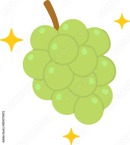 Cute Green Grape