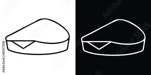 Dessert Cheesecake Outline Icon