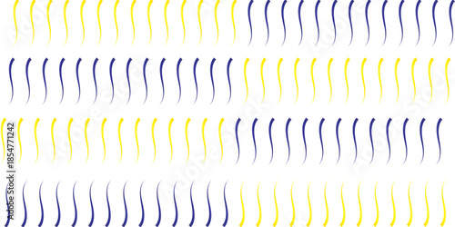 A vibrant and modern abstract design featuring wavy lines in yellow and purple huesx,