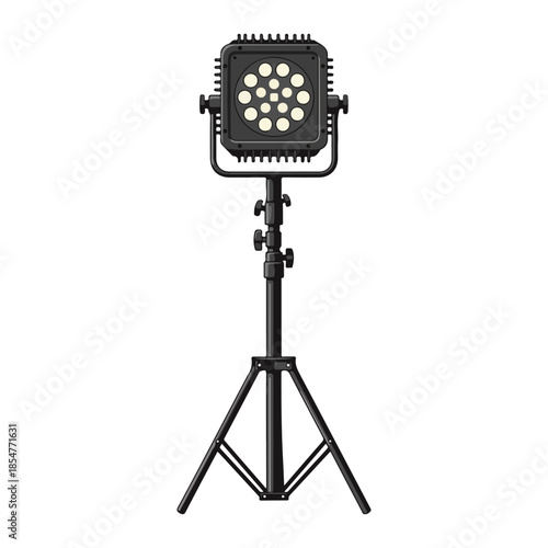 Vector Illustration of LED Par Stage Light in Off Mode 