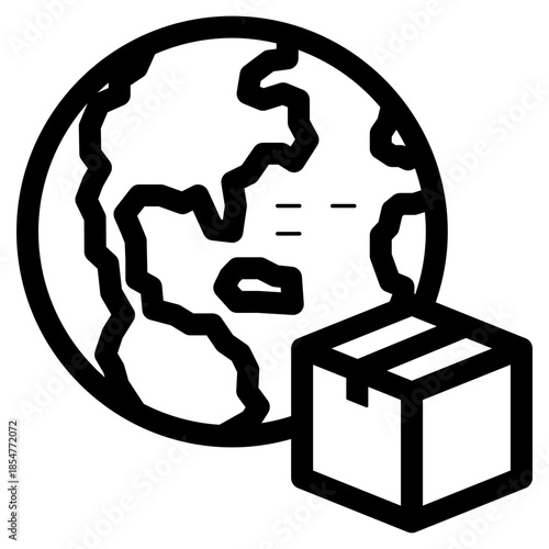 global shipping package icon