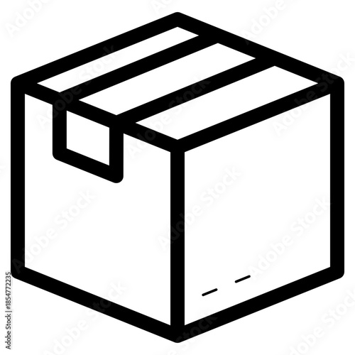 cardboard package box icon