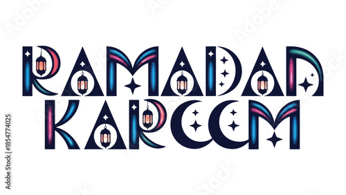 Ramadan Kareem: Illustrative Ramadan Kareem design, celebrating the season of reflection and unity, a symbol of goodwill and shared values.