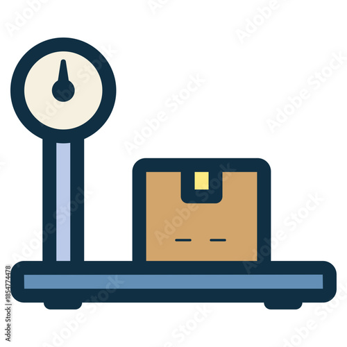 cargo weight scale icon