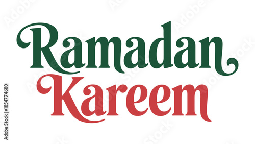 Ramadan Kareem Message: A festive greeting, celebrating the Islamic holy month. A calligraphy and design, inviting warmth, peace, and reflection. 