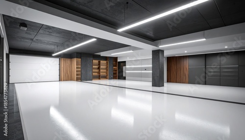 Modern empty interior space
