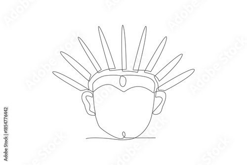 Ondel ondel concept one-line drawing