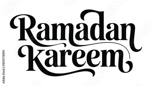 Ramadan Kareem: A classic Ramadan Kareem design, using elegant typography. 