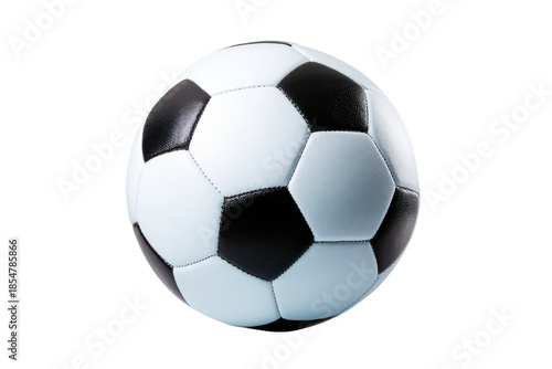 Wallpaper Mural Classic black and white soccer ball isolated on black background sport game Torontodigital.ca