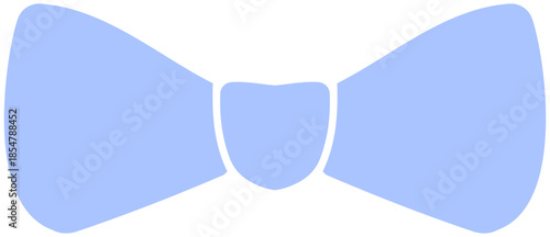 A stylish light blue bow tie is displayed on a plain white background.