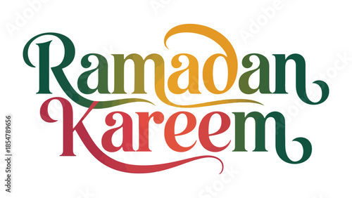 Ramadan Kareem: Celebrate the holy month with a vibrant display of the words Ramadan Kareem.