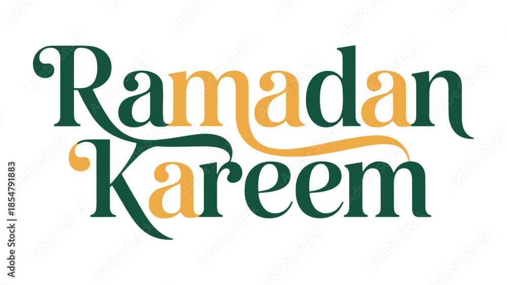Fototapeta premium Ramadan Kareem: A symbolic and visually appealing Islamic greeting, embodying the spirit of generosity, faith, and the holy month.