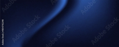 Abstract dark blue background with smooth gradient effect and grainy or noisy texture.