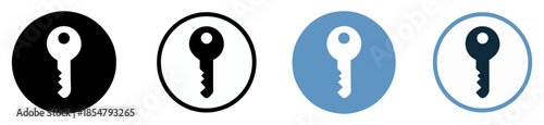 security access key icon set