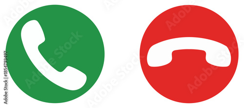 phone call accept decline icon