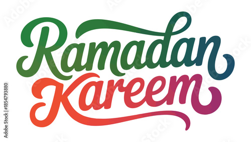Ramadan Kareem: Celebrate the holy month with a vibrant display of calligraphy, embodying peace and reflection. 